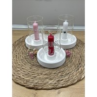 2In1 Windlicht - Kerzenhalter Kerzenteller Deko Raysin Individualisierbar von HonschGemacht