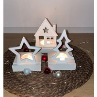 Teelichthalter Lichthaus Oder Stern Tanne - Weihnachten Raysin Kerzenhalter Windlicht Teelichthalter Lichthaus Oder Stern Tanne - Weihnachten Raysin Kerzenhalter Windlicht von HonschGemacht