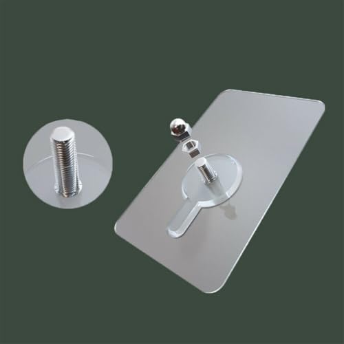 10 Stück Acryl-Schraubenaufkleber für Wandbilder, Haken, Stanz-Aufhängeset, geeignet für Zement, Trockenbau, Kalk, weiß gekalkte Wände und Massivholz, Tragkraft 5 + kg (Schraubenlänge 10 mm) von Honseadek