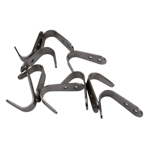 10 robuste Edelstahl-Wandhaken, ideal für die Organisation, Hüte und andere Gegenstände (L-3 mm) von Honseadek