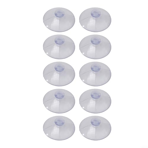 10 transparente Saugnäpfe für Küche und Bad, Glasflügel-Wandhaken mit Konstruktion zum sicheren Halten leichter Gegenstände (45 mm) von Honseadek
