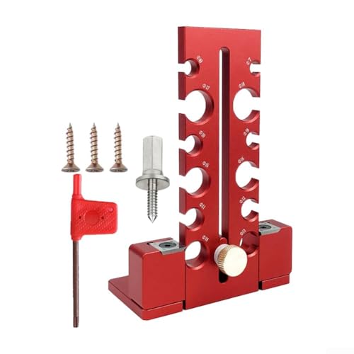 12-Loch-Dübel-Werkzeug für elektrische Bohrmaschine mit einstellbarem Öffnungsknopf für präzise runde Holzstangenproduktion, Aluminiumlegierungskonstruktion 12-Loch-Dübel-Werkzeug für elektrische Bohrmaschine mit einstellbarem Öffnungsknopf für präzise runde Holzstangenproduktion, Aluminiumlegierungskonstruktion von Honseadek