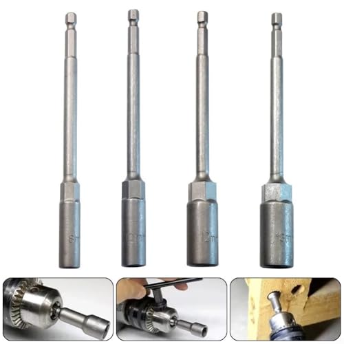 150 mm Steckschlüssel-Sechskantmutter-Adapter, Verlängerungshülse, kompatibel mit pneumatischen und elektrischen Schraubendreher-Werkzeugen (11 mm) von Honseadek