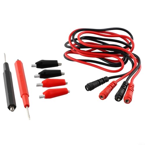 16-teiliges Multimeter-Sonden-Set mit Nadelspitze und Silikon-Abdeck-Clips, flexibler PVC-Draht, bewertet 1000 V für die Verwendung mit 4 mm Multimeteranschlüssen 16-teiliges Multimeter-Sonden-Set mit Nadelspitze und Silikon-Abdeck-Clips, flexibler PVC-Draht, bewertet 1000 V für die Verwendung mit 4 mm Multimeteranschlüssen von Honseadek