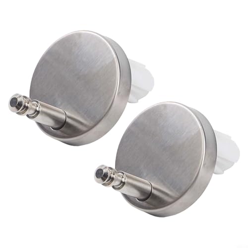 2 Stück Edelstahl WC-Deckelscharnierschrauben Befestigungsschrauben Ersatz-Set kompatibel mit Standard-WC-Deckeln mit festen Scharnieren oben für wandhängende Toiletten (B 45 mm) von Honseadek