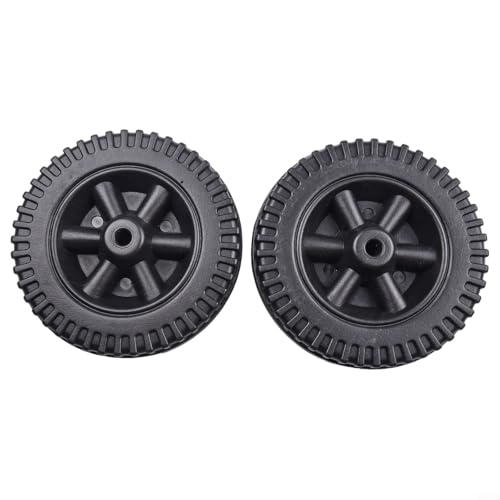 2er Set Ersatz 6 Grillräder für Charbroil und verschiedene andere Gasgrill Marken Kunststoffräder (Schwarz) von Honseadek