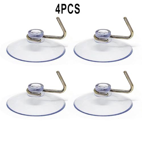 4 x Wandhaken mit Saugnäpfen, zum Aufhängen von Handtüchern, Bürsten und Dekorationen 4 x Wandhaken mit Saugnäpfen, zum Aufhängen von Handtüchern, Bürsten und Dekorationen von Honseadek