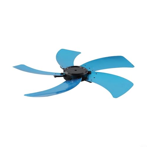 45,7 cm Aluminium-Lüfterblatt mit 5 Flügeln und Mutterabdeckungsbasis für elektrische Tischventilatoren und Haushaltsständerventilatoren Ersatzteil von Honseadek