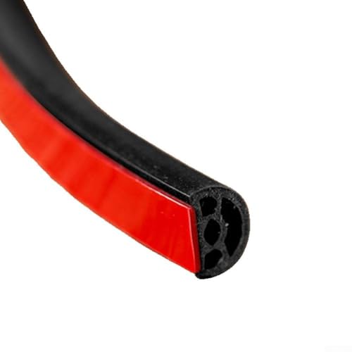 6 m Türdichtungsstreifen, Türspalte, winddicht, Anti-Kollisionsstreifen, Schwarz von Honseadek