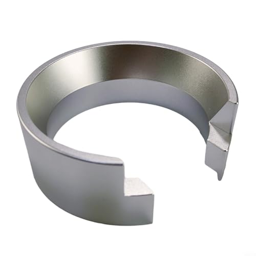 Aluminium-Trichter für 58 mm Siebträger, effiziente Kaffeedosierung, um Unordnung und Abfall zu vermeiden (Silber) von Honseadek