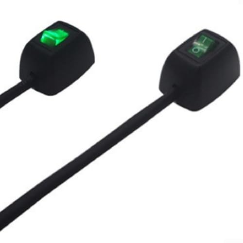 Automotive Sticky Push Button Switch with LED Light 12V 10A Rocker Type OnOff Switch for Car and Boat Electrical DIY Projects (Green) von Honseadek