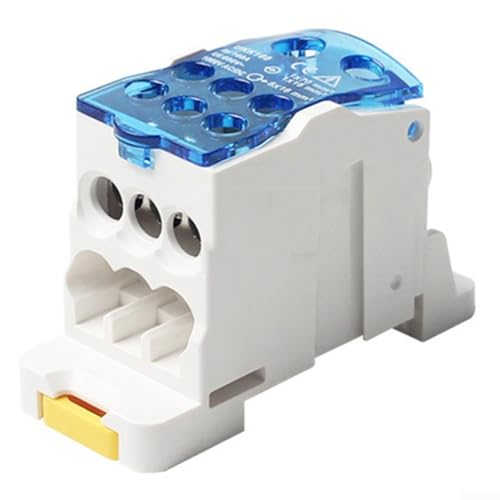 DIN Rail Terminal Block Power Junction Box 80A 500A with Copper Guide for Reliable Wiring (125A) von Honseadek