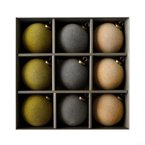 DIY hängende Weihnachtskugel-Dekorationsset mit Plüsch-Textur, für ein winterliches Gefühl an Bäumen, Kränzen und anderen Feiertagsdekorationen durch Basteln (B) von Honseadek