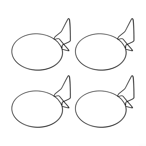 Dekorativer Blumentopf-Aufhänger zur Wandmontage für Ringtöpfe, Metallstütze für den Innen- und Außenbereich (Dreieck 21 cm) von Honseadek