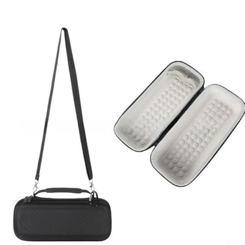 EVA-Aufbewahrungstasche für Bose für SoundLink Plus mit Staubschutz, tragbare Lautsprechertasche mit zusätzlichen Staufächern für Zubehör und Kabel (schwarz) von Honseadek