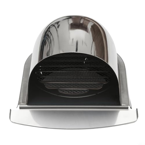 Edelstahl Entlüftungsventil Gitter für Wandlüftungsauslass und Kanalabdeckung Geeignet für die Verwendung mit Dunstabzugshaube, Badezimmer, Küchenventilatoren, Trocknerabzugshauben (150 mm) von Honseadek