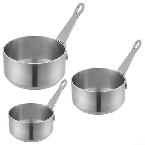 Edelstahl-Milchtopf Mini-Saucenpfanne mit langem Griff für das tägliche Kochen Edelstahl-Milchtopf Mini-Saucenpfanne mit langem Griff für das tägliche Kochen von Honseadek