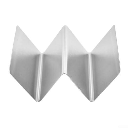 Edelstahl Taco-Halter Ständer 2 Schlitze Tortilla Rack Safe für Spülmaschine Ofen Grill Restaurant Küche Taco Shell Burritos Sandwich von Honseadek
