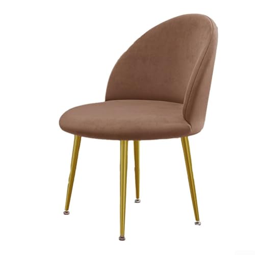 Eleganter Silberfuchs-Samtstoff-Stuhlbezug für Esszimmerstühle, entworfen für Stühle im Enten-Stil mit großer Elastizität (dunkelbraun) von Honseadek