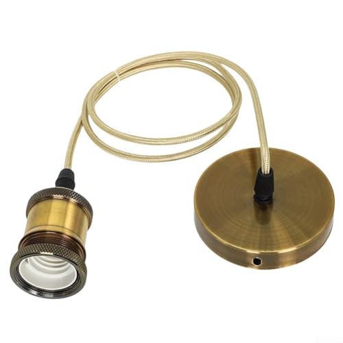 Elegantes Vintage-Pendelleuchten-Montageset, um verschiedene Einrichtungsstile zu ergänzen (Goldbronze) von Honseadek