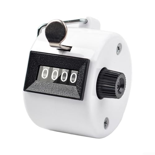 Ergonomischer mechanischer Zähler für präzise Handzählung in stark frequentierten Bereichen und Sicherheitskontrollpunkten (weiß) von Honseadek