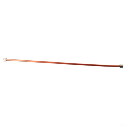 Ersatz-Luftkompressor-Auspuffrohr, 400 mm, Kupfer-Aluminiumrohr mit 9 mm Sechskantmutter und G1/8-Gewinde für Ölpumpenteile von Honseadek