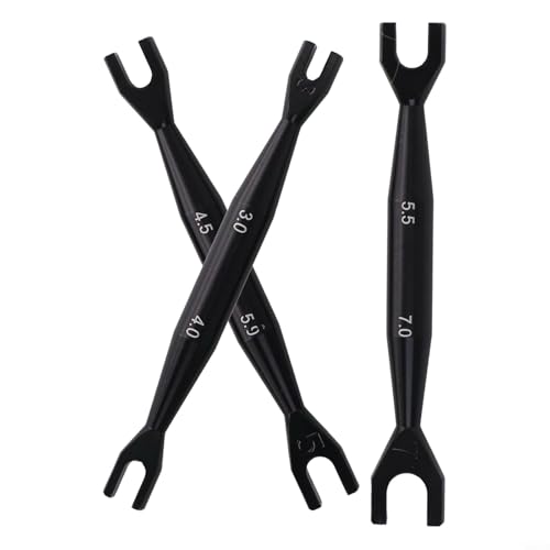 Essential Doppelendschlüssel-Set für Rc Crawler Autos, 3-teiliges Set für TAMIYA und Axial SCX10 Reparaturen (blau) von Honseadek