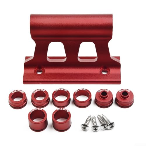 Fahrrad-Thru Achse, Gabelhalterung für Autodach, geeignet für Standardachsen mit 100/110 mm Breite, Aluminiumlegierung, Rot Fahrrad-Thru Achse, Gabelhalterung für Autodach, geeignet für Standardachsen mit 100/110 mm Breite, Aluminiumlegierung, Rot von Honseadek