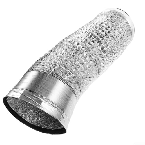 Feuerfeste Aluminiumfolienführung mit flexiblem Design, für die Navigation von Hindernissen in der Belüftung (20,3 cm 1 Meter Rohr) von Honseadek