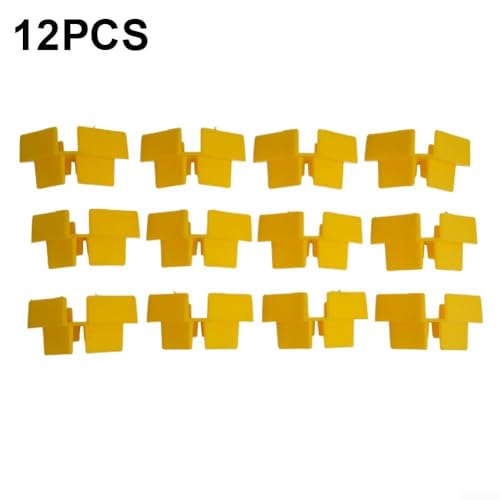 For Harvest For Right Gefriertrockner Tablett Stapler Set mit 12 Stück zum Organisieren und Stapeln von Tabletts vertikal zur Reduzierung des Fußabdrucks (gelb) von Honseadek