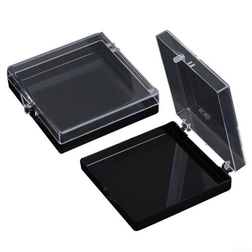 Handgefertigte Acryl-Aufbewahrungsbox für Nägel, transparentes Design für die Aufbewahrung und Display-Lösungen zu Hause (schwarz) von Honseadek