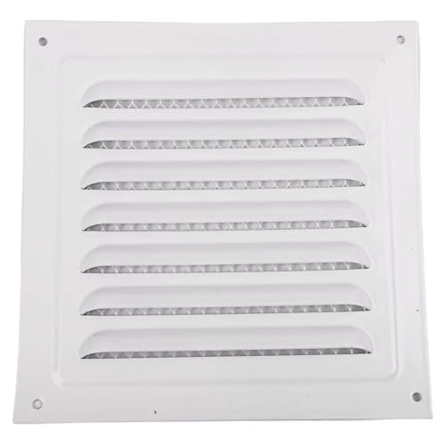Honseadek 15 x 15 cm Lüftungsgitter, Lüftungsgitter, Lüftungsabdeckung, Lüftungsgitter für Zuhause, Küche, Badezimmer, Wanddecke, 1 Stück, Weiß von Honseadek