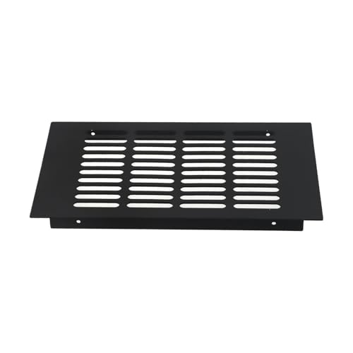 Honseadek 150 mm interne Lüftungsgitter, Aluminium, rechteckig, für Schrank-Lüftungsgitter, geeignet für Schrank-Lüftungsgitter, Abdeckung (150 x 250 mm) von Honseadek