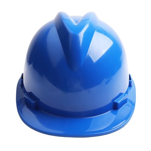 Honseadek ABS Bauschutzhelm, V-Typ, Baustelle, Schutzhelm mit verstellbarer Passform und weichem Kissen zum Schutz der Arbeiter (blau) von Honseadek
