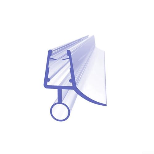 Honseadek Duschtürdichtungsstreifen für Glas – deckt bis zu 6–12 mm Lücken ab – Duschtür-Bodendichtung – transparenter Ersatz für Duschwände, 50 cm verstellbare Länge (10 mm) von Honseadek