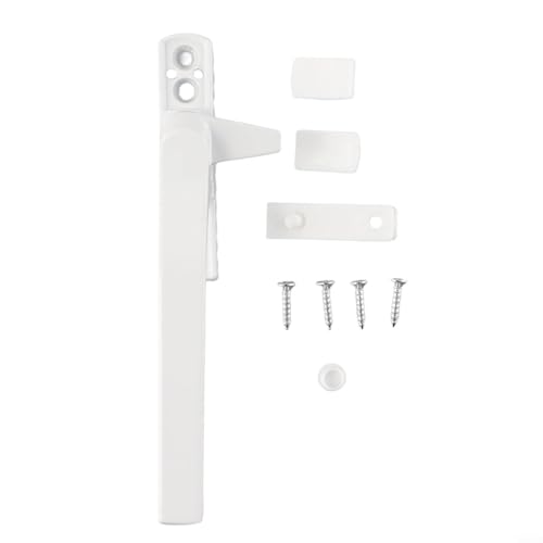 Honseadek Externer flacher Fenstergriff, Verriegelungsmechanismus, Links- und Rechtshänder, Aluminiumkonstruktion, Sicherheits-Hardware, Seitenmontage (links) von Honseadek
