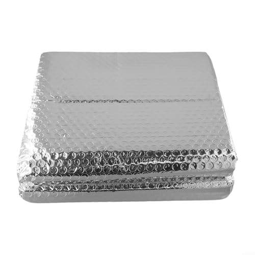 Honseadek Heizkörper-Isolierfolie, 5 m x 60 cm, Wärmereflektorfolie, doppelseitige Aluminiumblasen-Thermo-Reflexfolie für Wandisolierung hinter Heizkörpern, (mit Aufklebern) von Honseadek