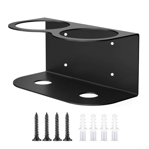 Honseadek Metall-Flaschenregal zur Wandmontage, strapazierfähig, Sprühdosenhalter, Aufbewahrung, Organizer für Garage, Werkstatt, Zuhause, Reinigungsmittel, platzsparende Halterung (2) von Honseadek