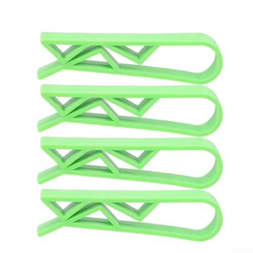 Honseadek Mülltonnenbeutel-Clips, fester Clip, Kunststoff, Mülltonnen-Clip, für Küche, Mülleimer, Müllbeutel, feste Clips (4 Stück, grün) von Honseadek