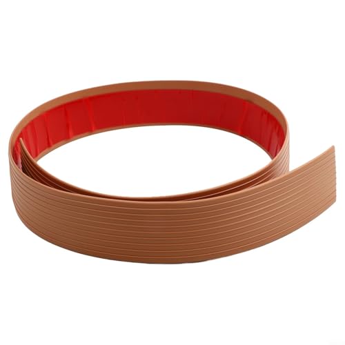 Honseadek Rollstuhl-Zugangsrampe Türschwelle Bodenübergangsstreifen Gummimaterial Garage Anwendung 90 cm lang (halbbraun 1 m) von Honseadek