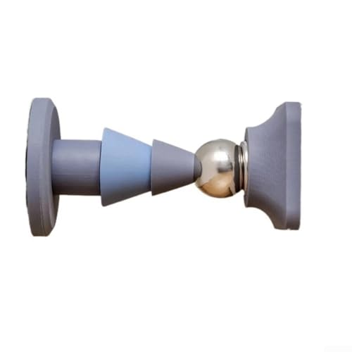 Honseadek Silikon-Türstopper mit magnetischem Boden-Saugnapf, rutschfest und verschleißfest, schützt Türen und Wände vor Beschädigungen, Nagelinstallation für Zuhause (blau) von Honseadek