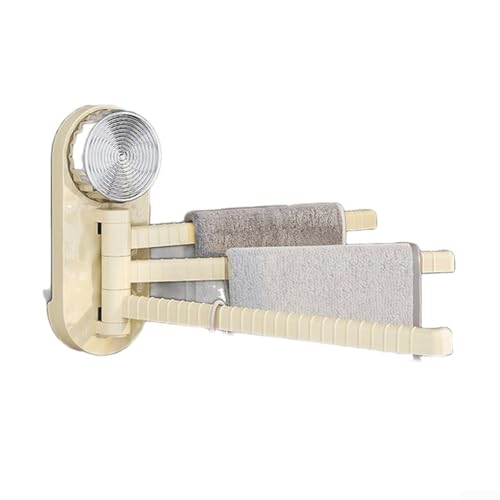 Honseadek Spurloser Saugnapfhalter, verstellbarer Handtuchhalter für die Organisation von Badezimmerutensilien von Honseadek