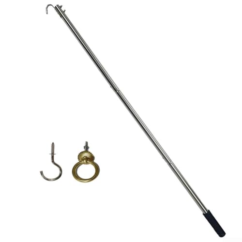 Honseadek Treppenzugstange Set, Treppenzugstange, Leiter Pull Down System, Loft Pull System Haken Set, Loft Treppen Pull Down Pole Werkzeug Zubehör von Honseadek