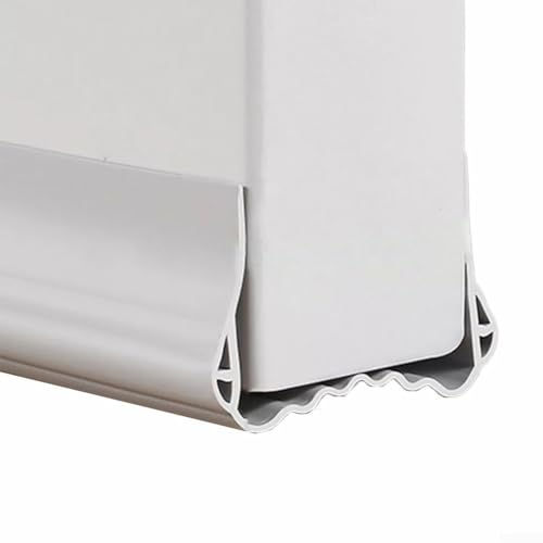 Honseadek Türdichtung, Zugluftstopper, Wetterabisolierung, Schalldämmung, Kälteschutz, 100 cm, schneidbar, doppellagiges Design für Tür-Bodenlücke (S, Grau) von Honseadek
