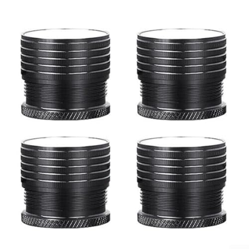 Honseadek Verstellbare Betterhöhungsbeine, anpassbare Höhe zur Stabilisierung von Betten, Stühlen und Sofas, 4 Stück (schwarz) von Honseadek