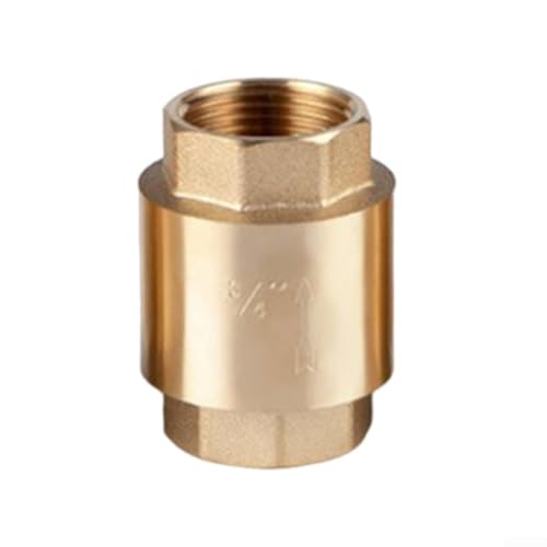 Inline-Rückschlagventil mit Messinggewinde, entworfen, um Rückfluss zu verhindern, geeignet für horizontale und vertikale Installation (DN20) von Honseadek