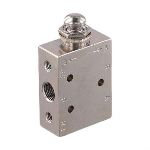 Kompaktes mechanisches Druckventil aus Messing, 2 Positionen, 35 Wege, Anti-Leckage-Design für verbesserte Leistung in Hochdrucksystemen (TAC2-4V (TAC2-41P (Taste)) von Honseadek