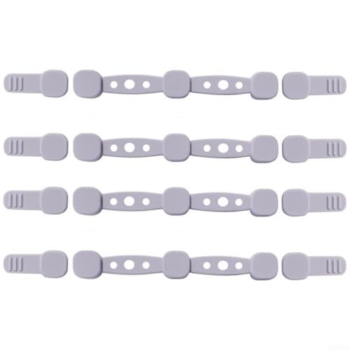 Magnetische Silikonschnalle für Luftfritteusen-Pergamentpapier, bietet stabilen Halt und verhindert ein Verrutschen während des Kochvorgangs (grau) von Honseadek