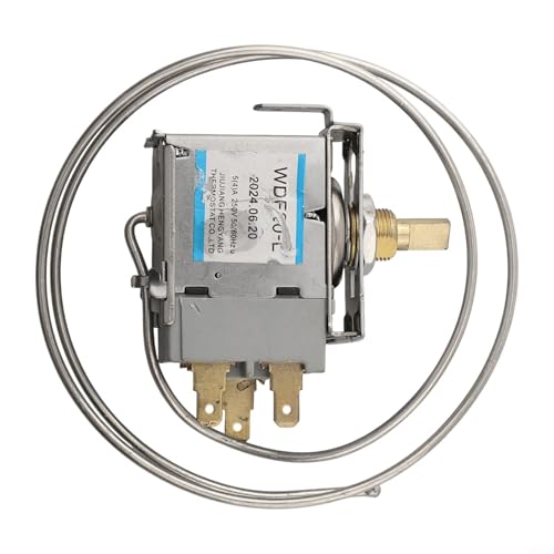 Mechanischer Thermostat Temperaturregler für Kühlschrankmodelle WDF18 WDF19 Metallbau Betriebsspannung 250V geeignet für Vitrinen und Getränkeschränke (B) von Honseadek