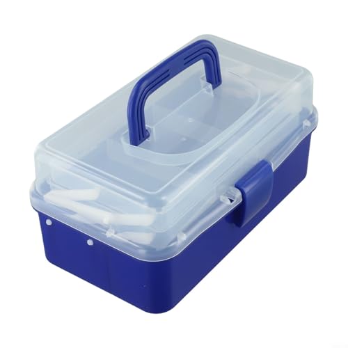 Multifunktionale 3-lagige Aufbewahrungsbox für Angelausrüstung und kleine Gegenstände mit anpassbaren Gittern (c) von Honseadek